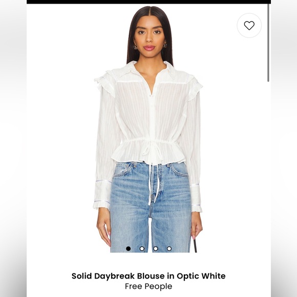 Revolve X Free People 
Solid DayBreak
Blouse in optic White - Picture 2 of 12